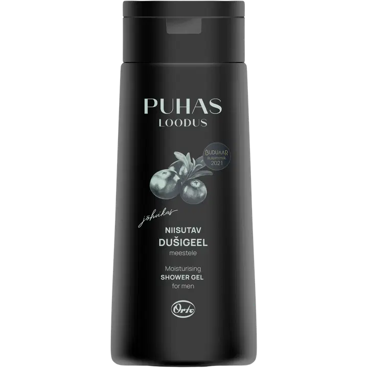 Puhas Loodus dušigeel niisutav jõhvika meestele 250ml