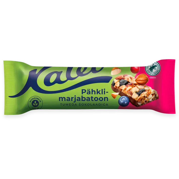 Kalev pähkli-marjabatoon tumeda šokolaadiga 42 g