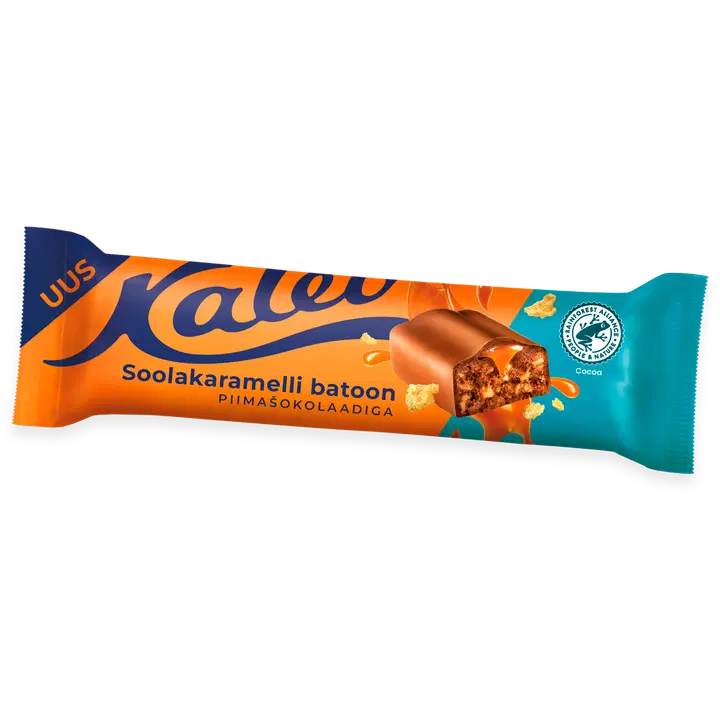 Kalev soolakaramelli batoon piimašokolaadis 40g