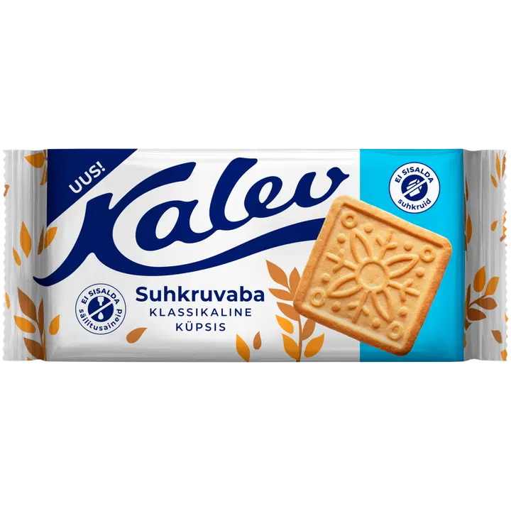 Kalev suhkruvaba klassikaline vormiküpsis 163g