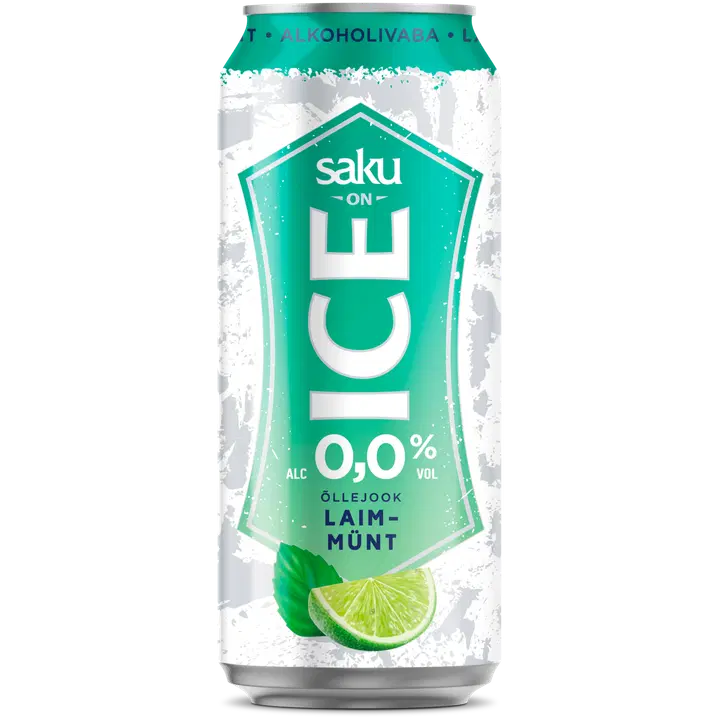 Saku On Ice laimi-mündi alkoholivaba õlu 500 ml