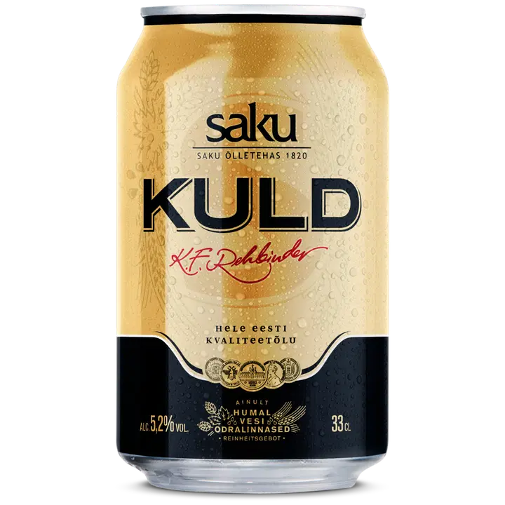 Saku Kuld õlu 5,2%vol 330 ml purk