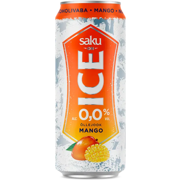 .Saku On Ice mango alkoholivaba õlu 500ml