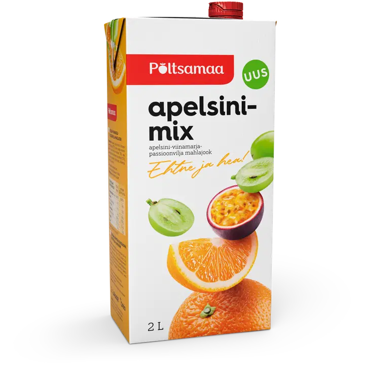 .Põltsamaa apelsini-viinamarja-passioonvilja mahlajook 2L