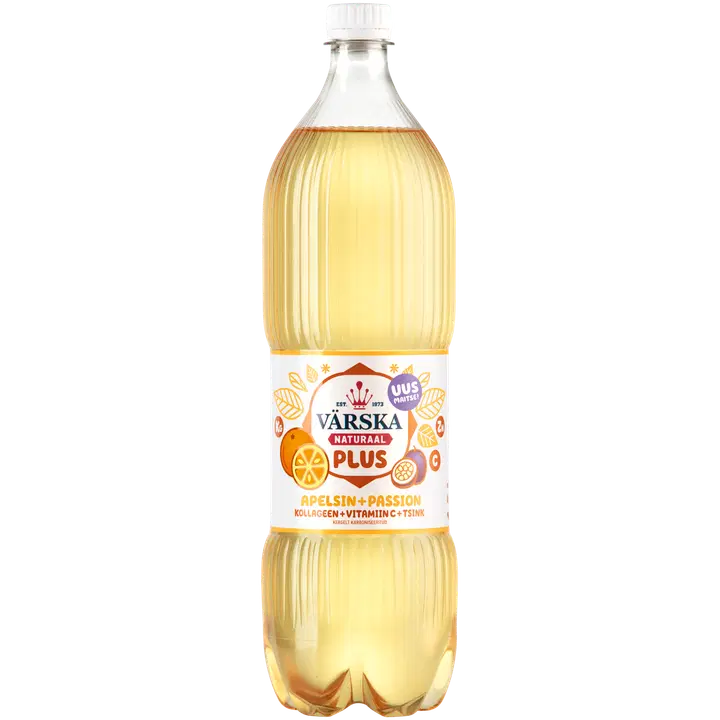 .Värska Naturaal Plus apelsini-passioni 1,5L