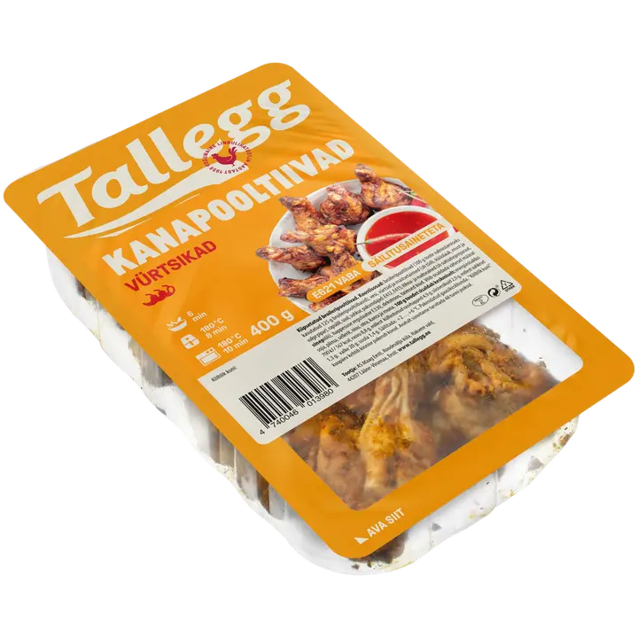Tallegg Vürtsikad Kana-Pooltiivad 400 G