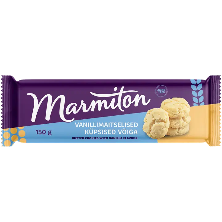 Marmiton vanillimaitselised küpsised võiga 150 g