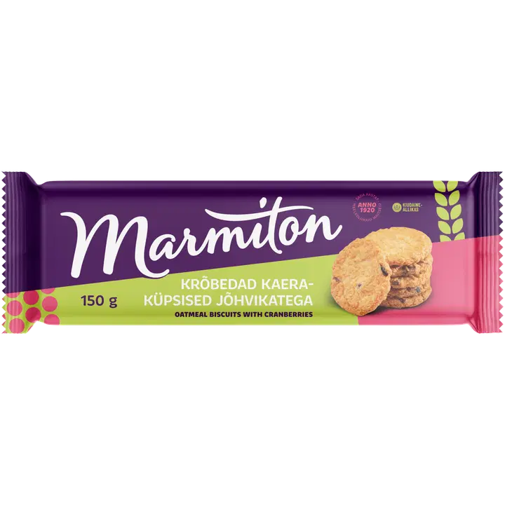 Marmiton kaeraküpsised jõhvikatega 150g