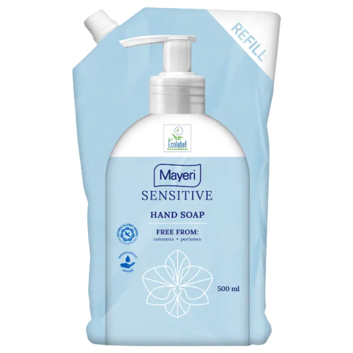 Mayeri vedelseep/täitepakk Sensitive 500ml