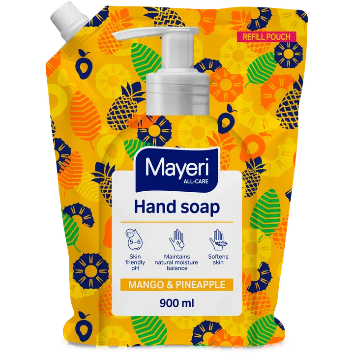 Mayeri vedelseebi täitepakk Mayeri All-Care mango&ananass 900ml