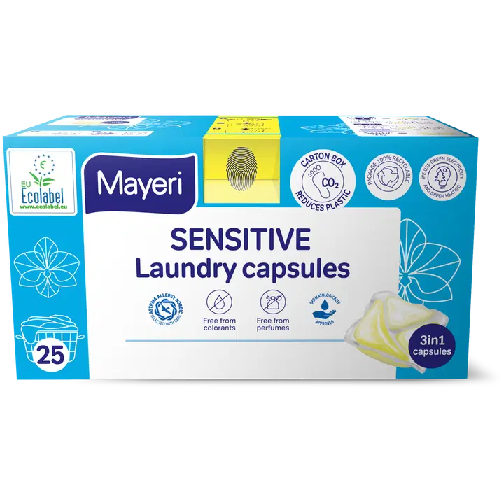 Pesugeelikapslid Mayeri Sensitive 25Tk
