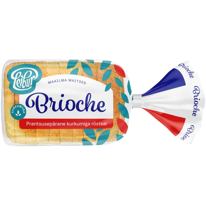 Leibur Brioche Röstsai Kurkumiga 260 G