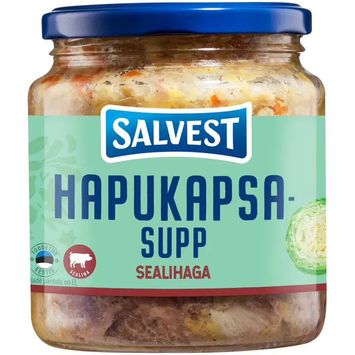 Salvest hapukapsasupp 530 g sealihaga