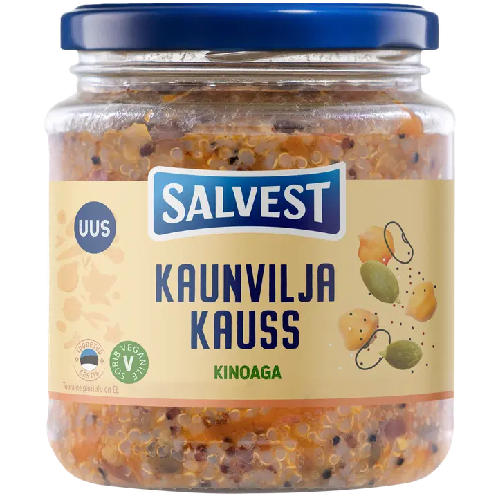 Salvest kaunvilja kauss kinoaga 530 g, vegan, gluteenivaba