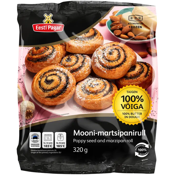Eesti Pagar Mooni-Martsipanirull 320 g