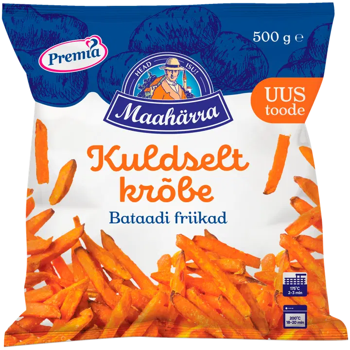 Maahärra Kuldselt krõbe bataadi friikartulid 500 g