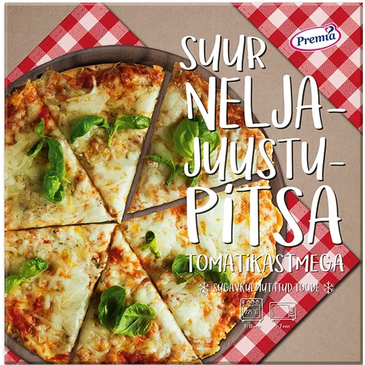 Premia Suur Nelja-Juustu Pitsa Tomatikastmega 340 g