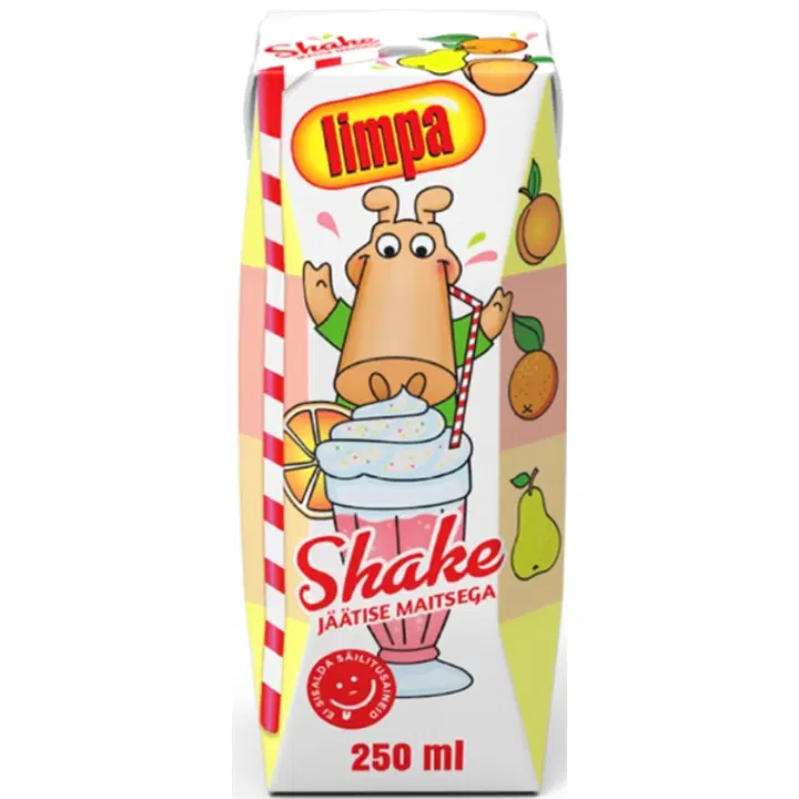 .Limpa Shake jäätise maitsega apelsini-pirni-virsiku 250ml