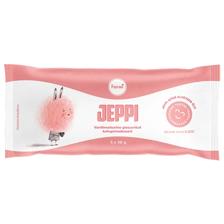 Jeppi vanillimaitseline kohupiimadessert multipakk 5 x 38 g