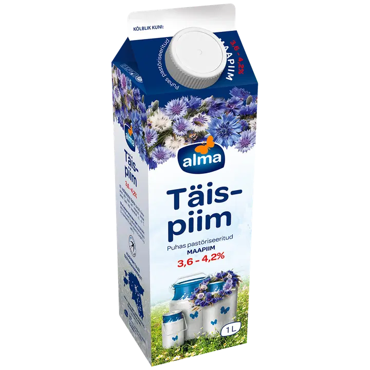 Alma Täispiim 3,6-4,2%, 1 l