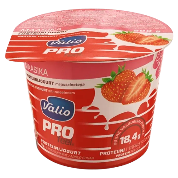Valio Profeel Maasikajogurt, 200 g