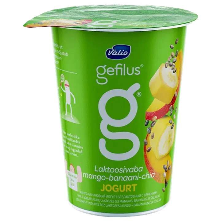 Gefilus Mango-banaani-chia jogurt, 380 g