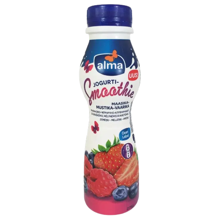 Alma Maasika-mustika-vaarika jogurtismuuti, 275 g