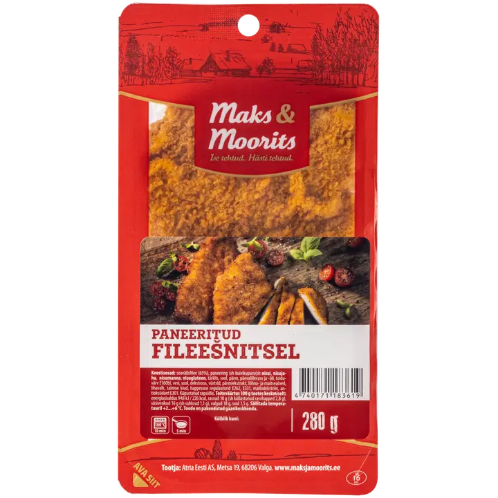 Maks & Moorits Paneeritud Fileešnitsel 280G