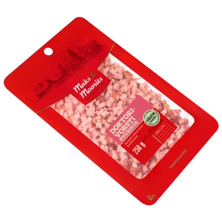 Maks & Moorits Suitsutatud Doktorivorsti Kuubikud 250 G