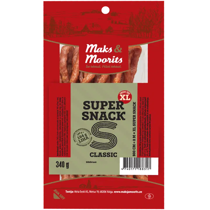 Maks & Moorits Classic Super Snack 340 G