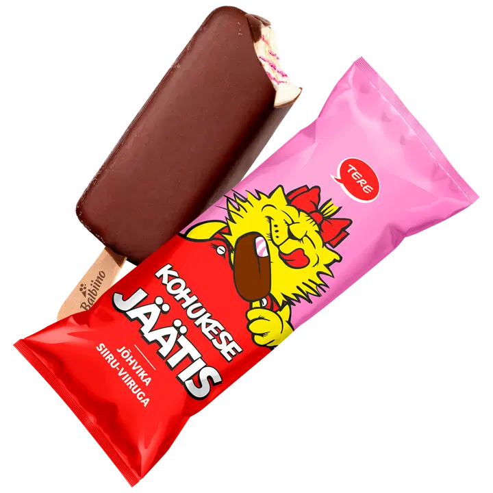 Tere Kohukese jäätis jõhvikalisandiga 80ml/55 g