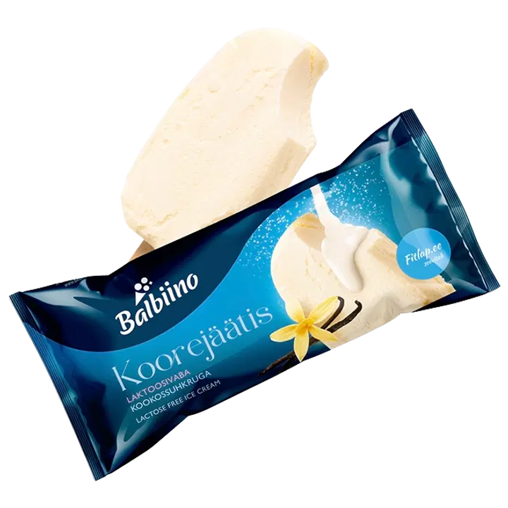 Balbiino Fitlap Laktoosivaba Koorejäätis Kookossuhkruga 52 g