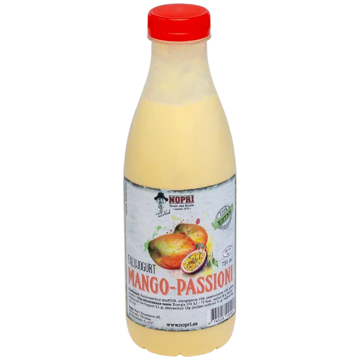 Nopri talujogurt mango-passioni, 750 ml