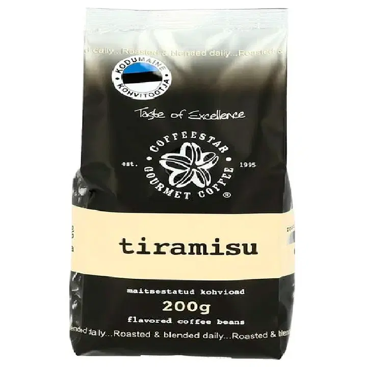 Coffeestar maitsestatud kohvioad Tiramisu 200g