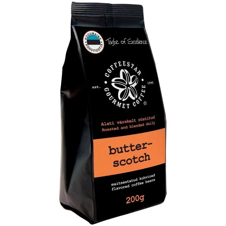 Coffeestar maitsestatud kohvioad karamelli-iirise 200g