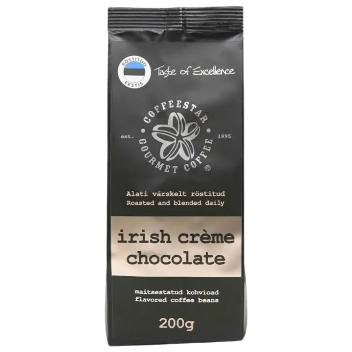 Coffeestar maitsestatud kohvioad Irish Créme-šokolaadi 200g