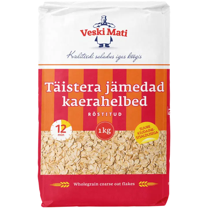 Veski Mati täistera jämedad kaerahelbed 1 kg