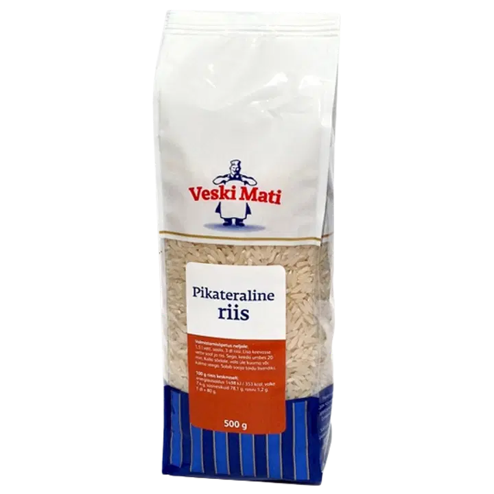 Veski Mati pikateraline riis 500 g