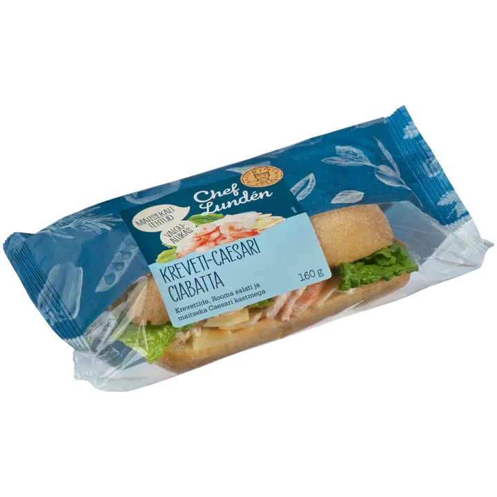 Chef Lunden Kreveti-Caesari Ciabatta 160 G