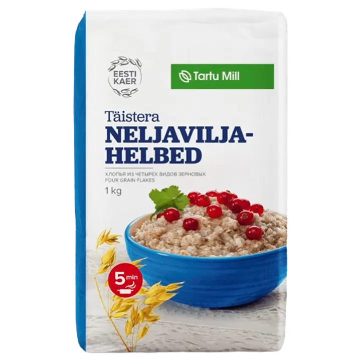 Tartu Mill täistera neljaviljahelbed 500 g