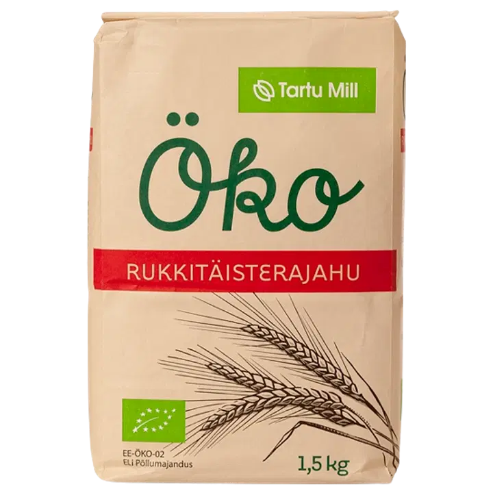 Tartu Mill Öko rukkitäisterajahu 1,5 kg