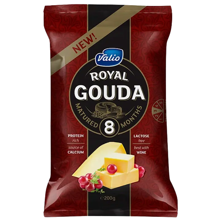Valio Juust Royal Gouda Black, 200 g
