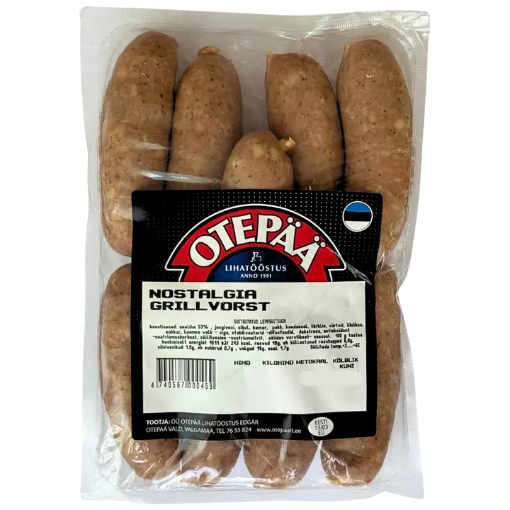Otepää Lihatoostus Nostalgia Grillvorst 420G