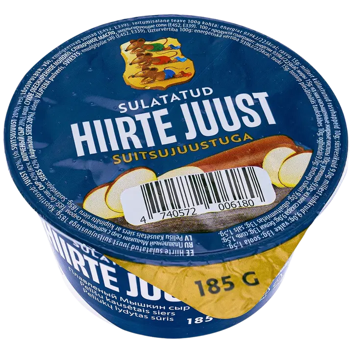 Hiirte Sulatatud Juust suitsujuustuga 185g