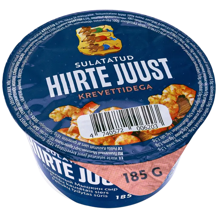Hiirte Sulatatud Juust krevettidega 185g