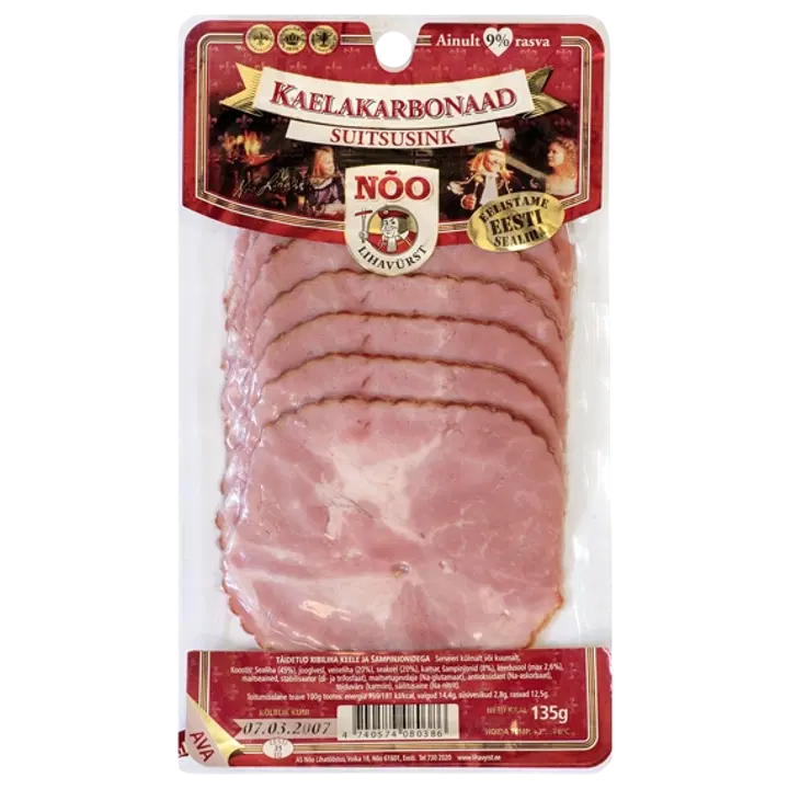 Nõo Kaelakarbonaad Suitsusink 135 G