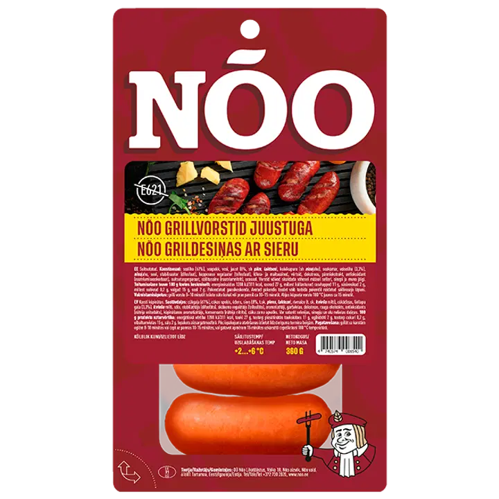 Nõo Nõo Grillvorstid Juustuga 360 G
