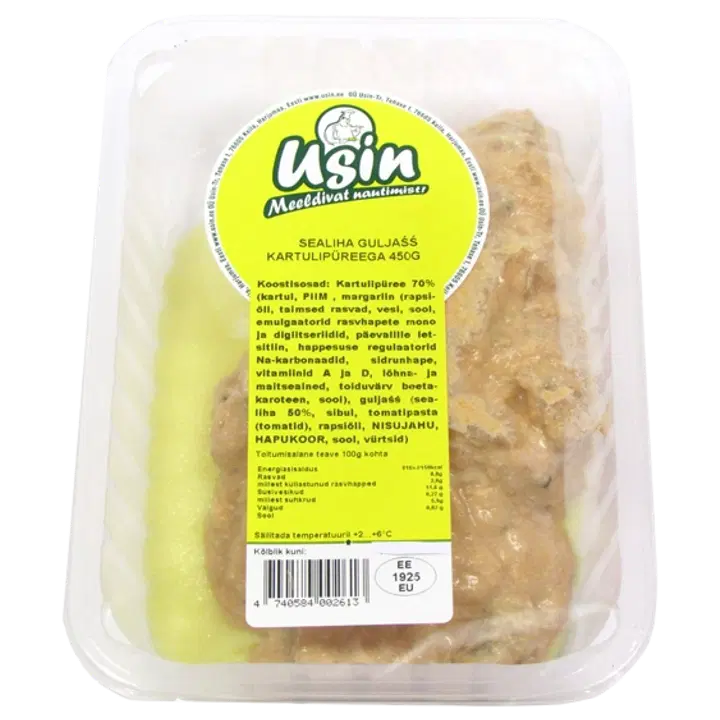 USIN Sealiha guljašš kartulipüreega 450 g