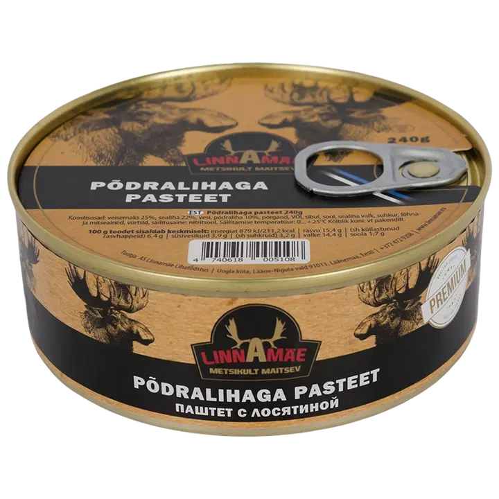 Linnamäe põdralihaga pasteet 240g