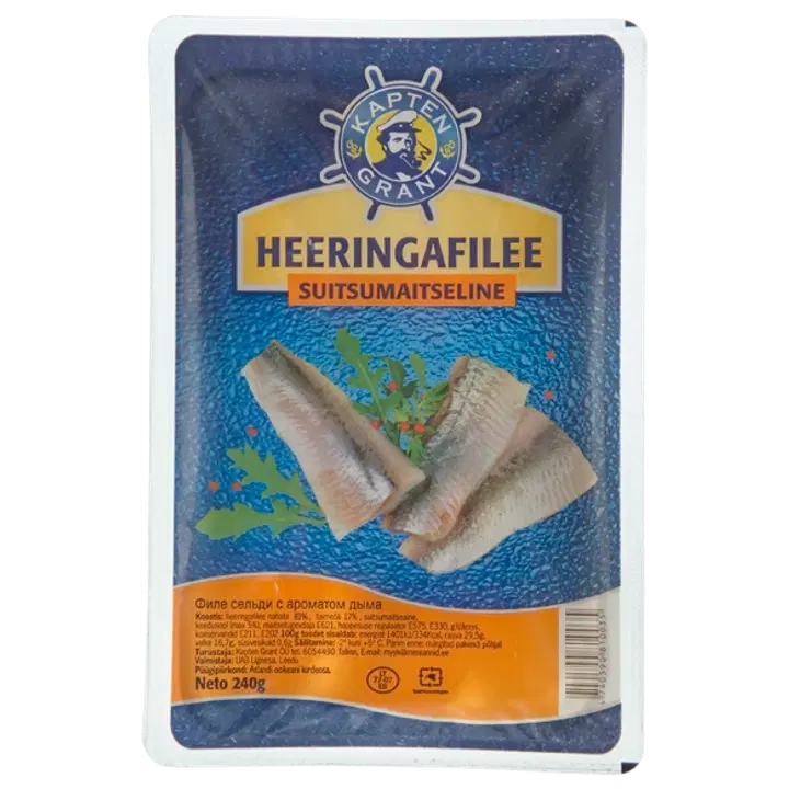 Kapten Grant Heeringafilee Suitsumaits 240 G